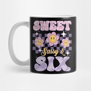 Sweet Sassy And Six Birthday For Girls 6 Year Old Mug